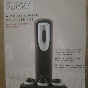 Wolfgang Puck Automatic wine preserver set